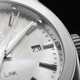 Buy Shop Tag Heuer Link Quartz Mother of Pearl Dial Silver Steel Strap Watch for Women - WBC1310.BA0600 USA Online