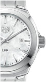 Buy Shop Tag Heuer Link Quartz Mother of Pearl Dial Silver Steel Strap Watch for Women - WBC1310.BA0600 USA Online