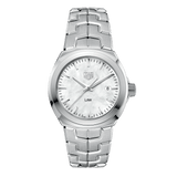 Buy Shop Tag Heuer Link Quartz Mother of Pearl Dial Silver Steel Strap Watch for Women - WBC1310.BA0600 USA Online