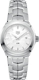 Buy Shop Tag Heuer Link Quartz Mother of Pearl Dial Silver Steel Strap Watch for Women - WBC1310.BA0600 USA Online
