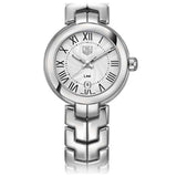 Buy Shop Tag Heuer Link Roman Numeral Silver Dial Silver Steel Strap Watch for Women - WAT1416.BA0954 USA Online