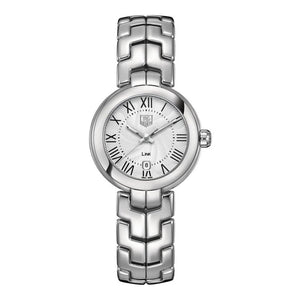 Buy Shop Tag Heuer Link Roman Numeral Silver Dial Silver Steel Strap Watch for Women - WAT1416.BA0954 USA Online