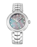 Buy Shop Tag Heuer Link Trilogy Cameron Diaz Diamonds Mother of Pearl Dial Silver Steel Strap Watch for Women - WAT1419.BA0954 USA Online