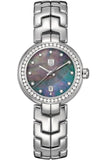 Buy Shop Tag Heuer Link Trilogy Cameron Diaz Diamonds Mother of Pearl Dial Silver Steel Strap Watch for Women - WAT1419.BA0954 USA Online