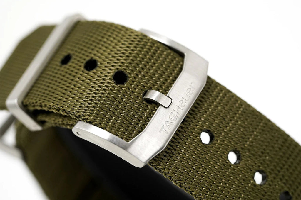 Buy Shop Tag Heuer Aquaracer Black Dial Khakhi Green NATO Strap Watch for Men - WAY101E.FC8222 USA Online