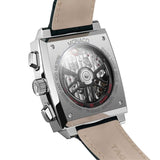 Buy Shop Tag Heuer Monaco Automatic Chronograph Black Dial Black Leather Strap Watch for Men - CBL2113.FC6177 USA Online