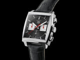 Buy Shop Tag Heuer Monaco Automatic Chronograph Black Dial Black Leather Strap Watch for Men - CBL2113.FC6177 USA Online
