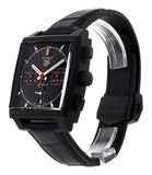 Buy Shop Tag Heuer Monaco Automatic Chronograph Black Dial Black Leather Strap Watch for Men - CBL2180.FC6497 USA Online