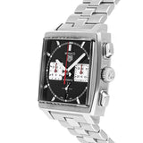 Buy Shop Tag Heuer Monaco Automatic Chronograph Black Dial Silver Steel Strap Watch for Men - CBL2113.BA0644 USA Online