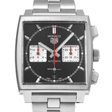 Buy Shop Tag Heuer Monaco Automatic Chronograph Black Dial Silver Steel Strap Watch for Men - CBL2113.BA0644 USA Online