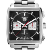Buy Shop Tag Heuer Monaco Automatic Chronograph Black Dial Silver Steel Strap Watch for Men - CBL2113.BA0644 USA Online