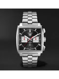 Buy Shop Tag Heuer Monaco Automatic Chronograph Black Dial Silver Steel Strap Watch for Men - CBL2113.BA0644 USA Online