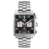 Buy Shop Tag Heuer Monaco Automatic Chronograph Black Dial Silver Steel Strap Watch for Men - CBL2113.BA0644 USA Online