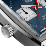 Buy Shop Tag Heuer Monaco Automatic Chronograph Blue Dial Black Leather Strap Watch for Men - CAW211P.FC6356 USA Online