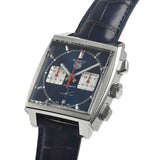Buy Shop Tag Heuer Monaco Automatic Chronograph Blue Dial Blue Leather Strap Watch for Men - CBL2111.FC6453 USA Online