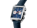 Buy Shop Tag Heuer Monaco Automatic Chronograph Blue Dial Blue Leather Strap Watch for Men - CBL2111.FC6453 USA Online