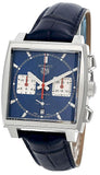 Buy Shop Tag Heuer Monaco Automatic Chronograph Blue Dial Blue Leather Strap Watch for Men - CBL2111.FC6453 USA Online