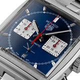 Buy Shop Tag Heuer Monaco Automatic Chronograph Blue Dial Silver Steel Strap Watch for Men - CBL2111.BA0644 USA Online