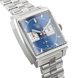 Buy Shop Tag Heuer Monaco Automatic Chronograph Blue Dial Silver Steel Strap Watch for Men - CBL2111.BA0644 USA Online