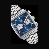 Buy Shop Tag Heuer Monaco Automatic Chronograph Blue Dial Silver Steel Strap Watch for Men - CBL2111.BA0644 USA Online