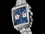 Buy Shop Tag Heuer Monaco Automatic Chronograph Blue Dial Silver Steel Strap Watch for Men - CBL2111.BA0644 USA Online