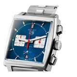 Buy Shop Tag Heuer Monaco Automatic Chronograph Blue Dial Silver Steel Strap Watch for Men - CBL2111.BA0644 USA Online
