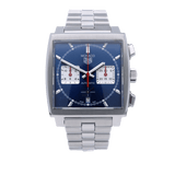 Buy Shop Tag Heuer Monaco Automatic Chronograph Blue Dial Silver Steel Strap Watch for Men - CBL2111.BA0644 USA Online