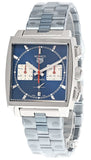 Buy Shop Tag Heuer Monaco Automatic Chronograph Blue Dial Silver Steel Strap Watch for Men - CBL2111.BA0644 USA Online