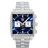 Buy Shop Tag Heuer Monaco Automatic Chronograph Blue Dial Silver Steel Strap Watch for Men - CBL2111.BA0644 USA Online