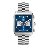 Buy Shop Tag Heuer Monaco Automatic Chronograph Blue Dial Silver Steel Strap Watch for Men - CBL2111.BA0644 USA Online
