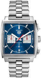 Buy Shop Tag Heuer Monaco Automatic Chronograph Blue Dial Silver Steel Strap Watch for Men - CBL2111.BA0644 USA Online