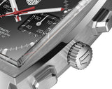 Buy Shop Tag Heuer Monaco Calibre 12 Final Edition Chronograph Grey Dial Black Leather Strap Watch for Men - CAW211J.FC6476 USA Online
