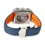 Buy Shop Tag Heuer Monaco Gulf Automatic Chronograph Blue Dial Blue Leather Strap Watch for Men - CBL2115.FC6494 USA Online