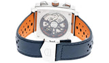 Buy Shop Tag Heuer Monaco Gulf Automatic Chronograph Blue Dial Blue Leather Strap Watch for Men - CBL2115.FC6494 USA Online