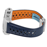 Buy Shop Tag Heuer Monaco Gulf Automatic Chronograph Blue Dial Blue Leather Strap Watch for Men - CBL2115.FC6494 USA Online