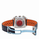 Buy Shop Tag Heuer Monaco Gulf Automatic Chronograph Blue Dial Blue Leather Strap Watch for Men - CBL2115.FC6494 USA Online