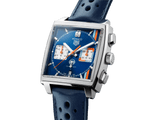 Buy Shop Tag Heuer Monaco Gulf Automatic Chronograph Blue Dial Blue Leather Strap Watch for Men - CBL2115.FC6494 USA Online