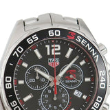 Buy Shop Tag Heuer Senna Chronograph Special Edition Black Dial Silver Steel Strap Watch for Men - CAZ1015.BA0883 USA Online