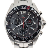 Buy Shop Tag Heuer Senna Chronograph Special Edition Black Dial Silver Steel Strap Watch for Men - CAZ1015.BA0883 USA Online