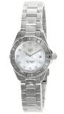 Tag Heuer Aquaracer Diamonds Mother of Pearl Dial Silver Steel Strap Watch for Women - WBD1414.BA0741