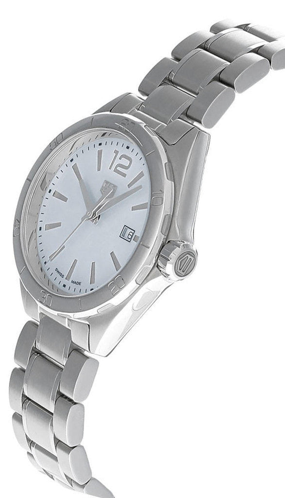 Buy Shop Tag Heuer Formula 1 Quartz Mother of Pearl White Dial Silver Steel Strap Watch for Women - WBJ1418.BA0664 USA Online