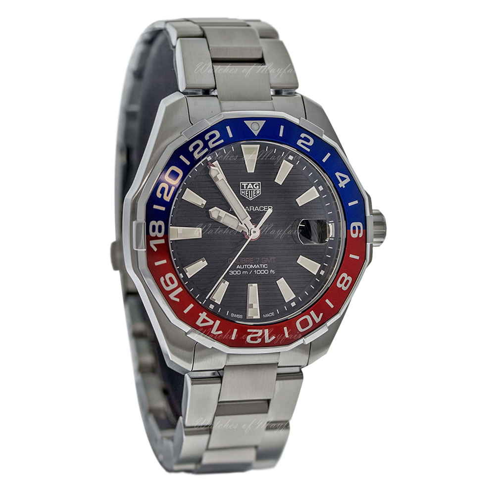 Buy Shop Tag Heuer Aquaracer Pepsi Black Dial Watch for Men - WAY201F.BA0927 USA Online