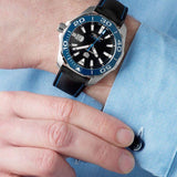 Buy Shop Tag Heuer Aquaracer Calibre 5 Automatic Black Dial Black Nylon Strap Watch for Men - WAY201C.FC6395 USA Online
