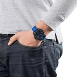 Buy Shop Tag Heuer Aquaracer Calibre 5 Automatic Titanium Blue Dial Blue Nylon Strap Watch for Gents - WAY208B.FC6382 USA Online