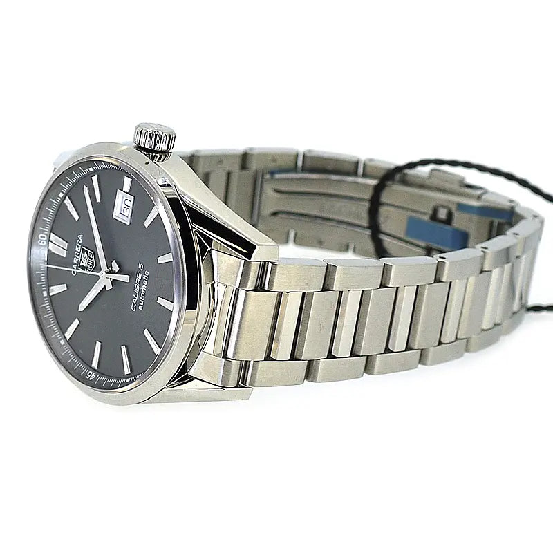 Buy Shop Tag Heuer Carrera Automatic Black Dial Silver Steel Strap Watch for Men - WAR211A.BA0782 USA Online