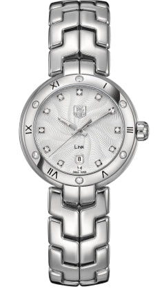 Buy Shop Tag Heuer Link Diamonds Silver Dial Silver Steel Strap Watch for Women - WAT1413.BA0954 USA Online