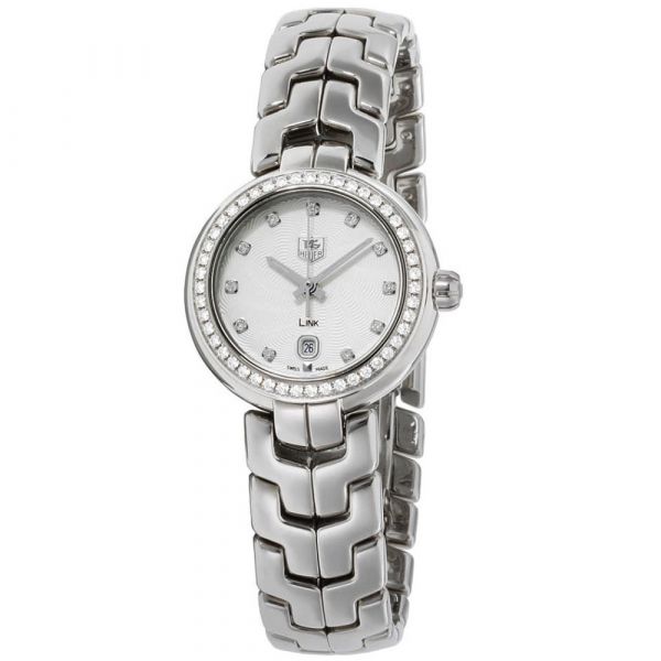 Buy Shop Tag Heuer Link Diamonds Silver Dial Silver Steel Strap Watch for Women - WAT1414.BA0954 USA Online