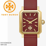 Buy Shop Tory Burch Robinson Quartz Red Dial Red Leather Strap Watch for Women - TBW1505 USA Online