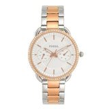 Buy Shop Fossil Tailor White Dial Two Tone Steel Strap Watch for Women - ES4396 USA Online