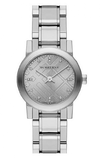 Buy Shop Burberry The City Silver Diamonds Dial Silver Steel Strap Watch for Women - BU9230 USA Online